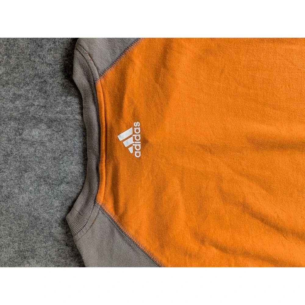 Adidas Phoenix Suns NBA‎ Raglan T-Shirt Orange Grey PHX Logo Mens M